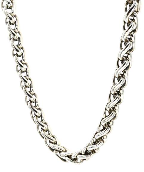 David Yurman Two Tone Wheat Chain Necklace