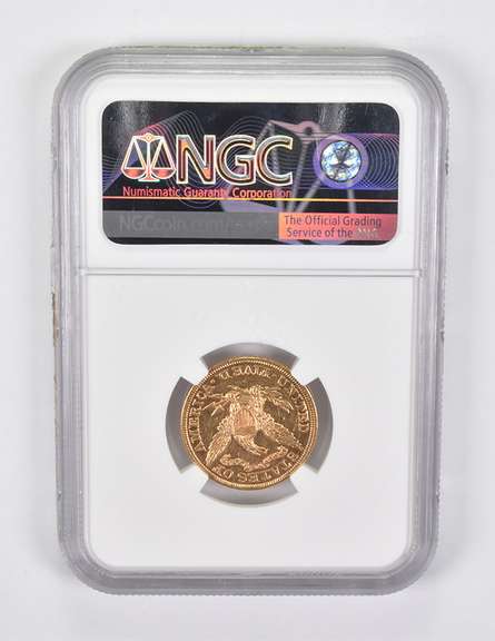 AU53 PL 1893 $5 Liberty Head Gold Half Eagle NGC
