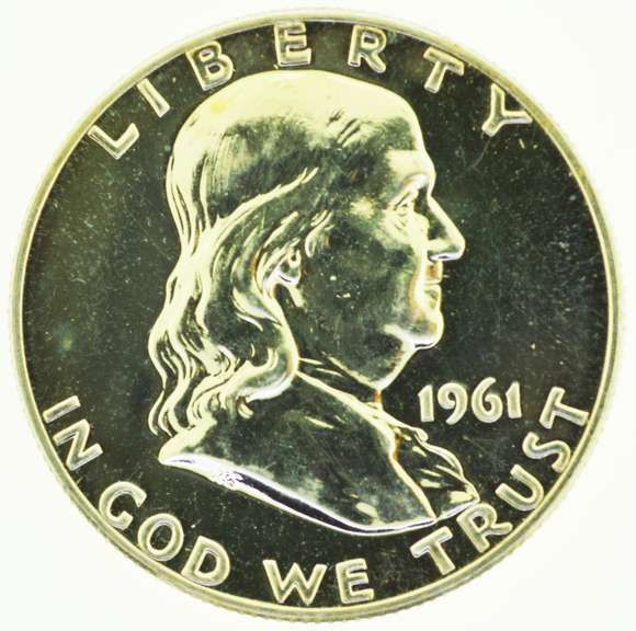 1961 Benjamin Franklin Half Dollar 50C US Coin