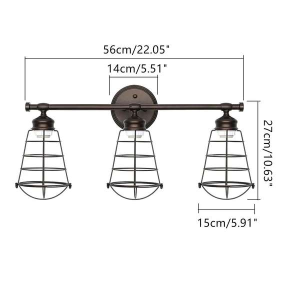 E26 Vintage Modern Wall Light Home Bar Sconce Lamp