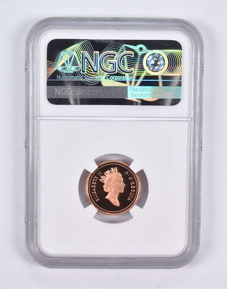 PF70 RD UCAM 1990 Canada 1 Cent NGC