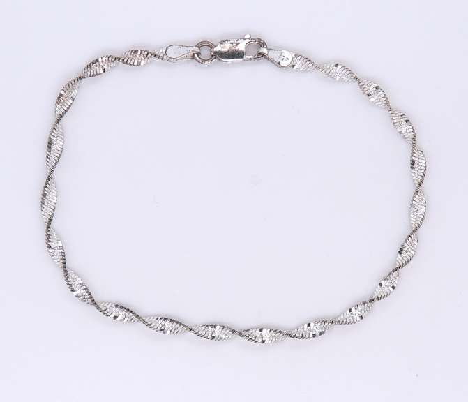 Italian Sterling Silver Rope Bracelet