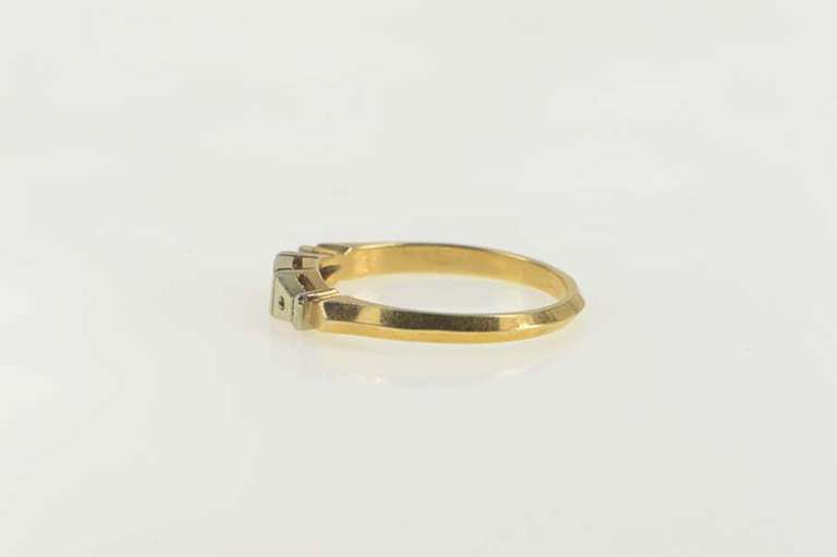 14K Yellow Gold Vintage NOS 1950's Simple Wedding Band Ring