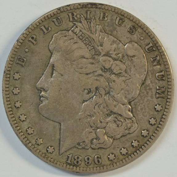 Super scarce and sharp 1896-S Morgan Silver Dollar. Key date