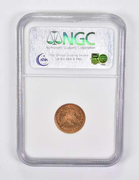 MS61 1905 $2.50 Liberty Head Gold Quarter Eagle GSA NGC