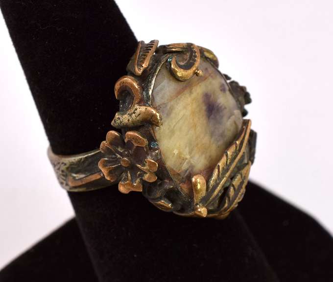 Brilliant 11.21CTS Rare Brown Sapphire Ring in Sterling Silver