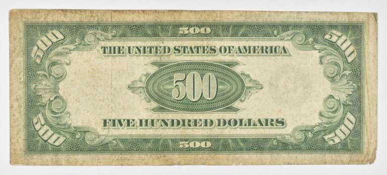1934-A $500 Chicago, Illinois US Federal Reserve Note - Green Seal