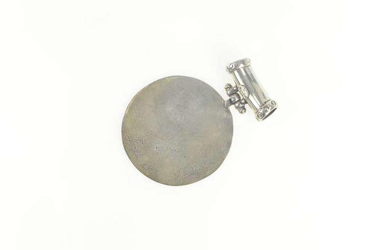 Sterling Silver Maori Traditional Face Animal Medallion Pendant
