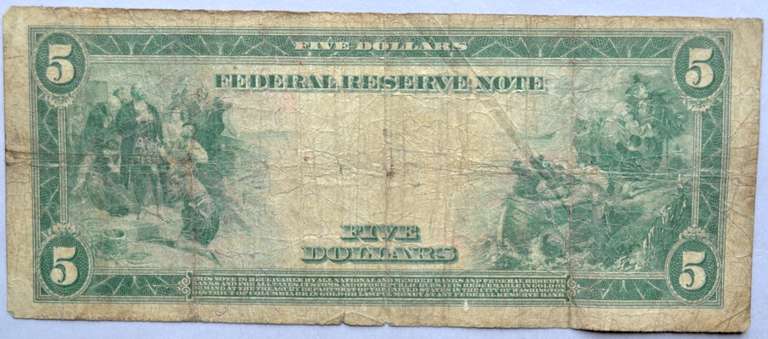 $5 Red Seal Series of 1914 Fed Reserve Note