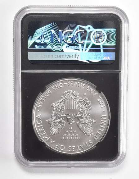 MS70 2019-W American Burnished Silver Eagle FD Philadelphia Signed NGC