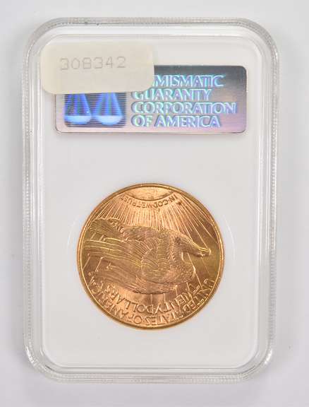 MS65 1915-S $20 Saint-Gaudens Gold Double Eagle - Graded NGC