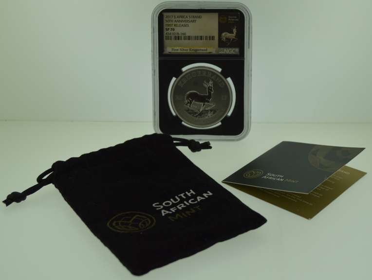 2017 South Africa Krugerrand 1 oz .999 Silver 50th Anniversary