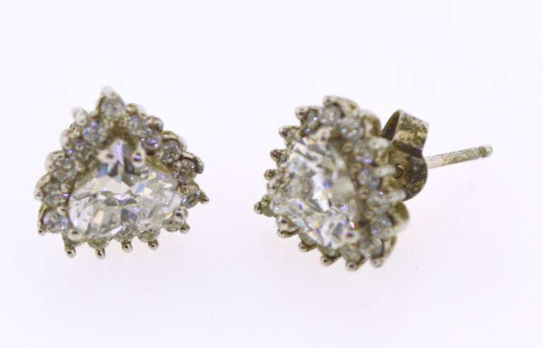 Sterling Silver Crystal Earrings Lot