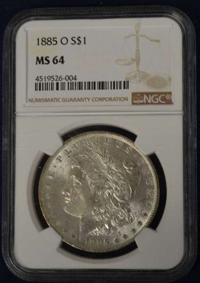 1885-O Morgan Silver Dollar NGC MS64