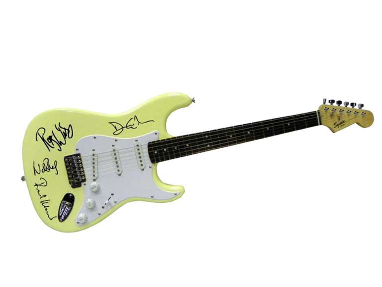 Pink Floyd Autographed Facsimile Signed Guitar