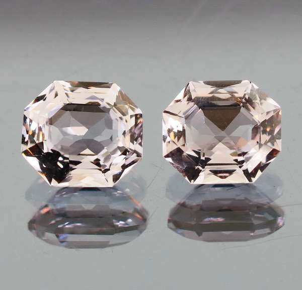 Brilliant 3.25ct natural whisper pink Amethyst set