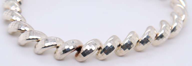 Vintage Italian Sterling Silver Bracelet