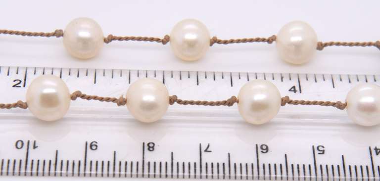 Chic Fresh Water Pearl Tin Cup Necklace