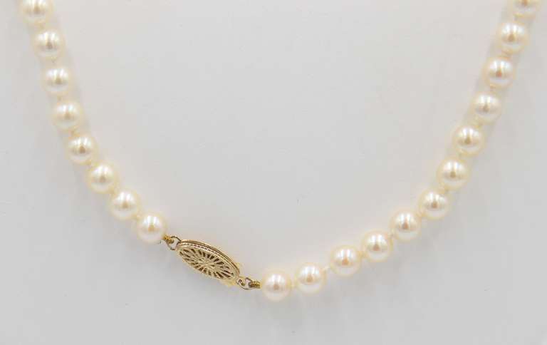 Classic 14kt YG Fresh Water Pearl Necklace