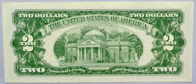 Choice CU 1963  Star $2 Red Seal US Note.