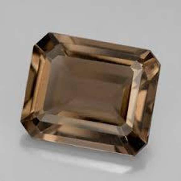 3X5MM OCTAGON SMOKEY TOPAZ LOOSE GEMSTONE