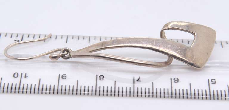 Vintage Sterling Silver Mexico Dangle Earrings