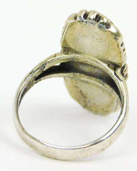 OTT Navajo Sterling Turquoise Ring, 4.75