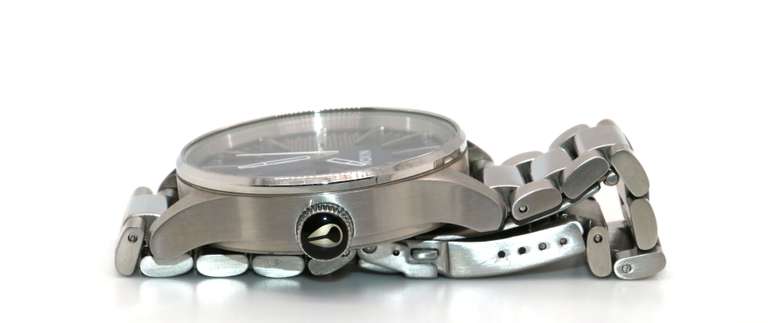 Nixon Sentry Stainless Steel with Blue Dial