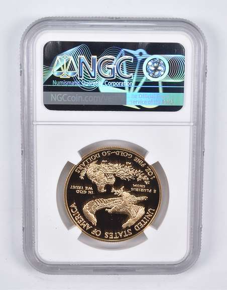 PF70 UCAM 2015-W $50 American Gold Eagle 1 Oz. .999 Fine Gold NGC