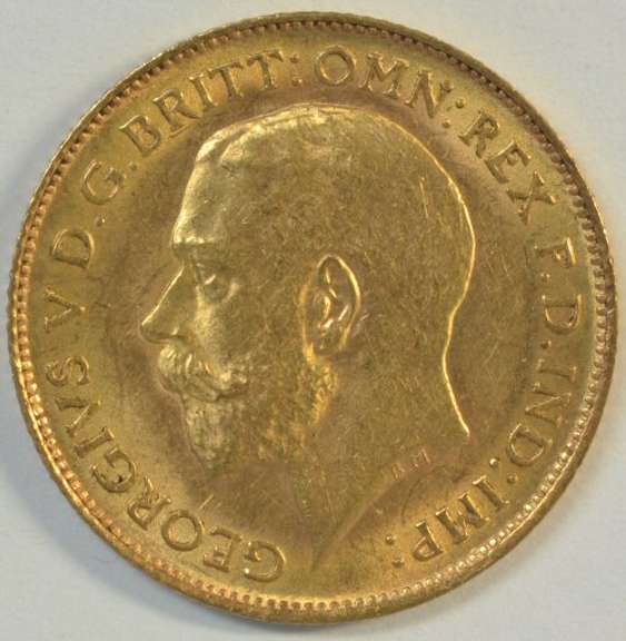 Lustrous Gem BU 1913 Great Britain Gold Half Sovereign