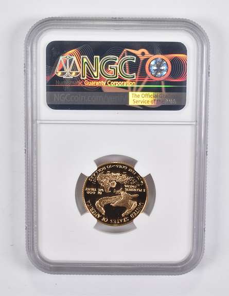 PF70 UCAM 1990-P $10 American Gold Eagle 1/4 Oz. .999 Fine Gold NGC