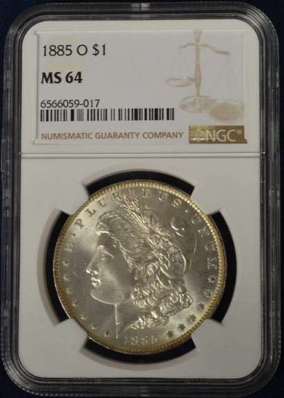 1885-O Morgan Silver Dollar NGC MS64