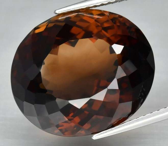 Deep coffee red! 22.83ct Imperial Topaz