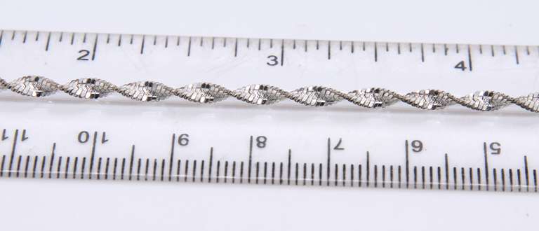 Italian Sterling Silver Rope Bracelet