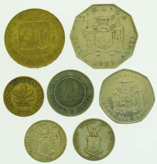 1900's Lot of Six Collectibles World Coins