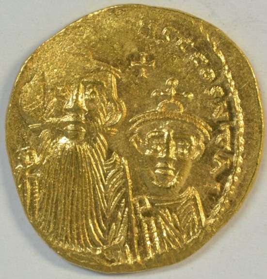 Mint Byzantine Gold Solidus of Constans II, 641-668 AD
