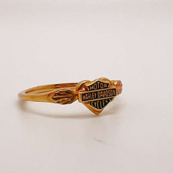 10kt Yellow Gold Harley Davidson Ring