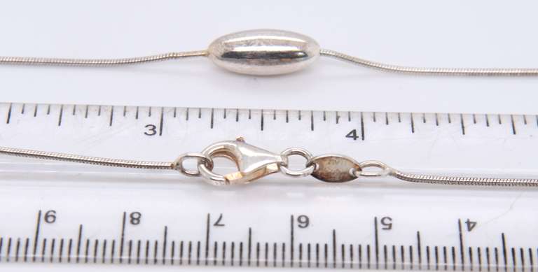 Italian Sterling Silver Long Chain Necklace