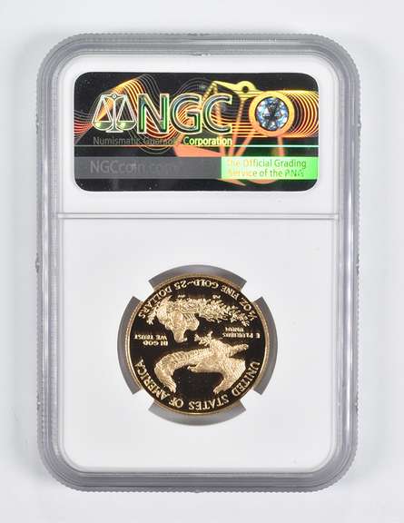 PF70 UCAM 2017-W $25 American Gold Eagle 1/2 Oz. .999 Fine Gold NGC