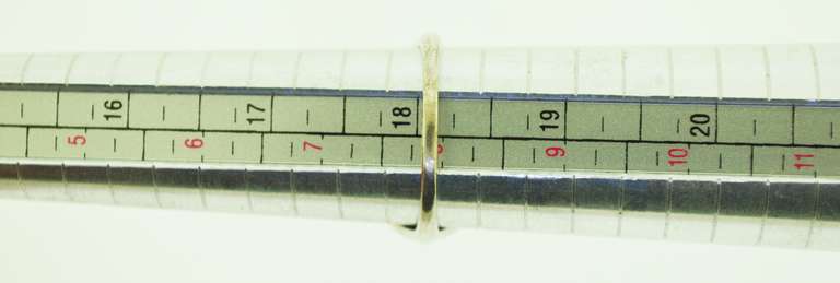 Sterling Silver Ruby Color band
