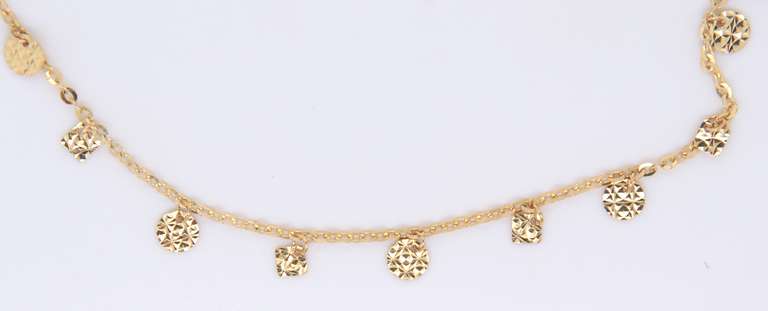 Beautiful 18kt Gypsy Anklet Bracelet