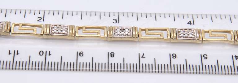 Vintage Sterling Silver Fancy Link Bracelet