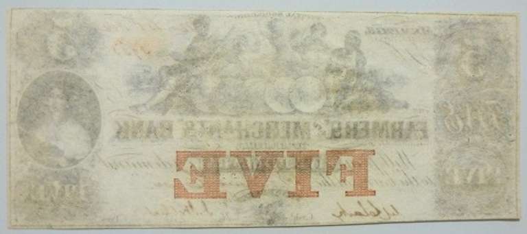 Superb Crisp 1800's $2 Farmington Bank Of New Hampshire!