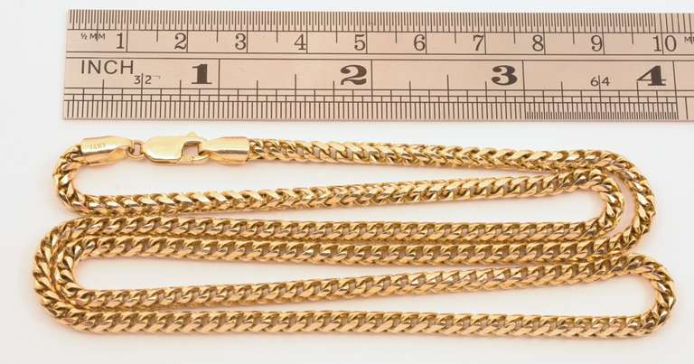 Heavy & Durable Rounded Link 14k Necklace