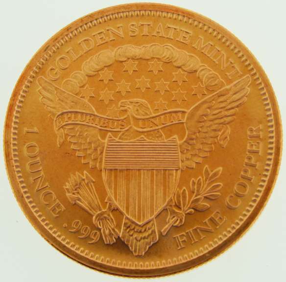 Standing Liberty 1 oz .999 Fine Copper Bu Round Coin