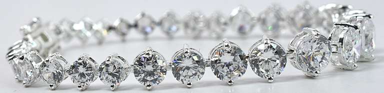 Sterling Silver CZ Bracelet