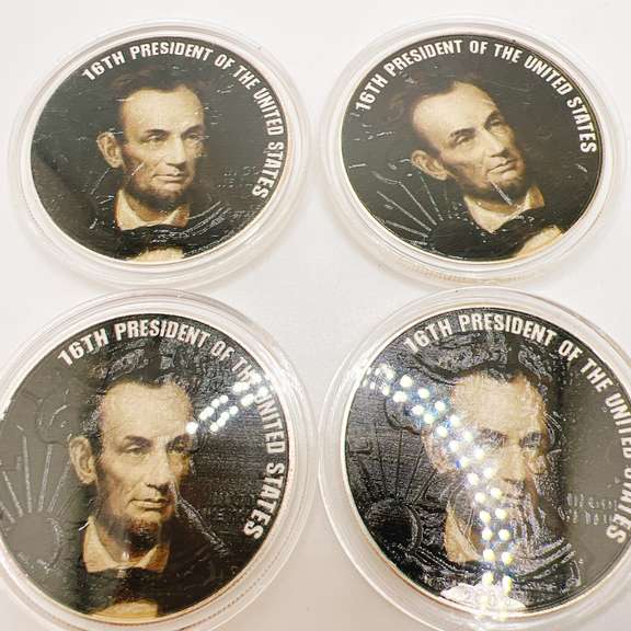 Lot of 4x 2009 American Eagle Silver Dollars