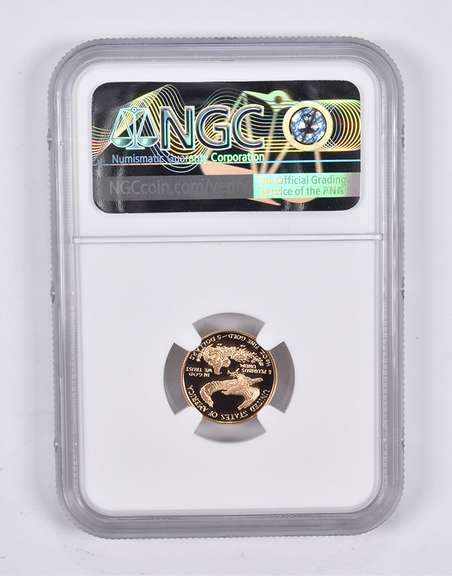 PF70 UCAM 1995-W $5 American Gold Eagle 1/10 Oz. .999 Fine Gold NGC