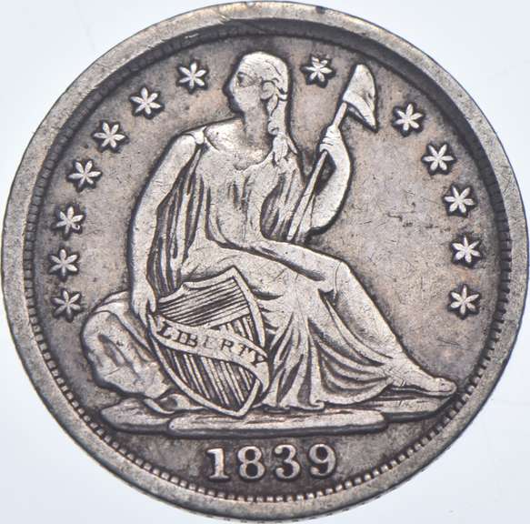 1839 Seated Liberty Half Dime