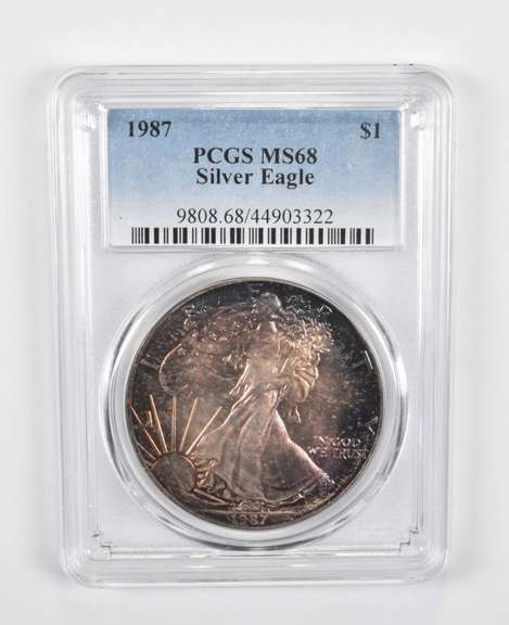 MS68 1987 American Silver Eagle - Graded PCGS